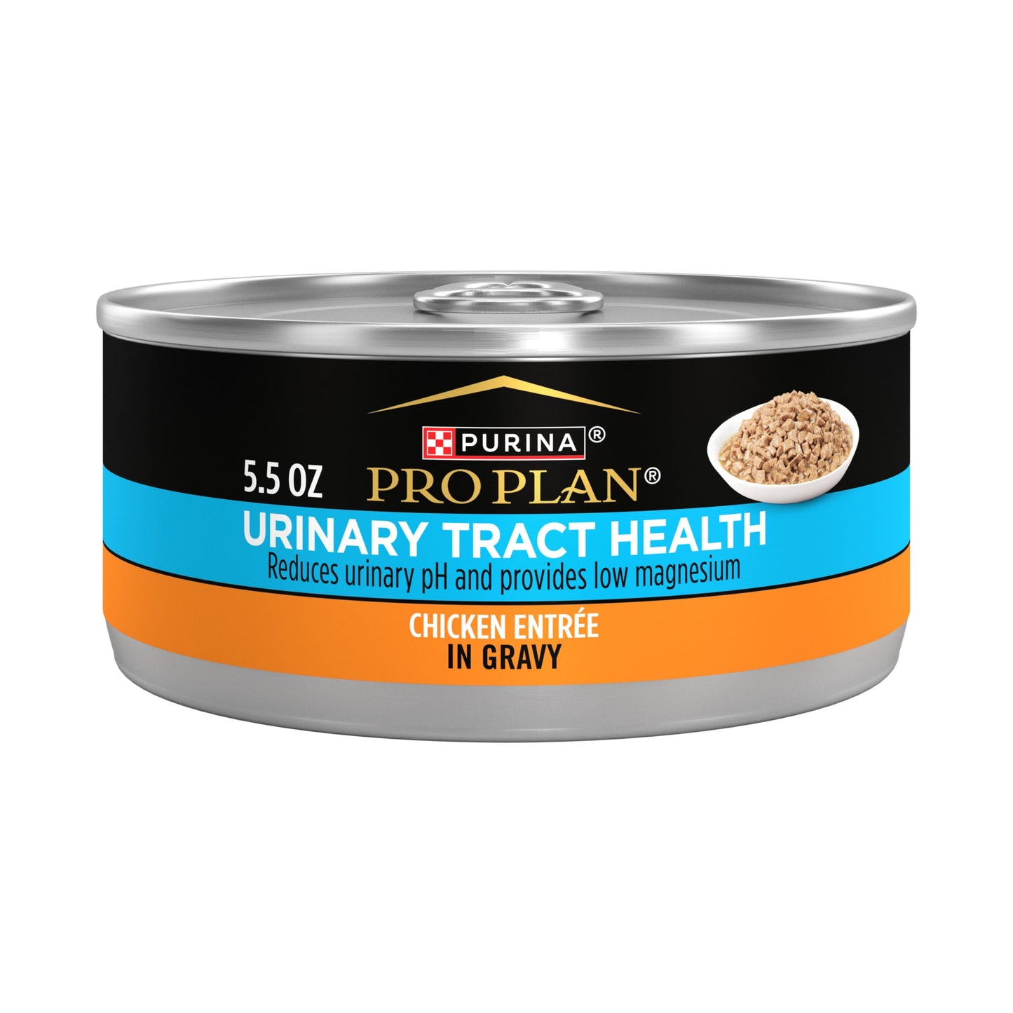 Purina Pro Plan Urinary Tract Health, Chicken Entree in Gravy, Wet Cat Food, 12 Count, 5.5 oz Cans