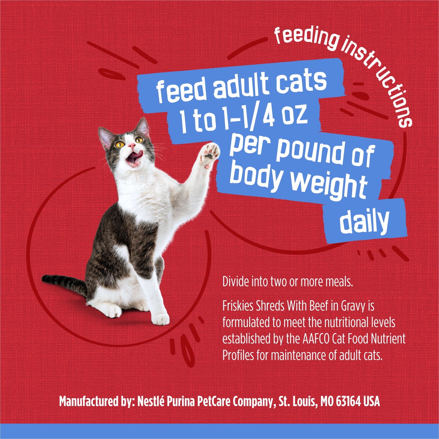 Purina Friskies Shreds With Beef in Gravy, Wet Cat Food, 5.5 oz Can