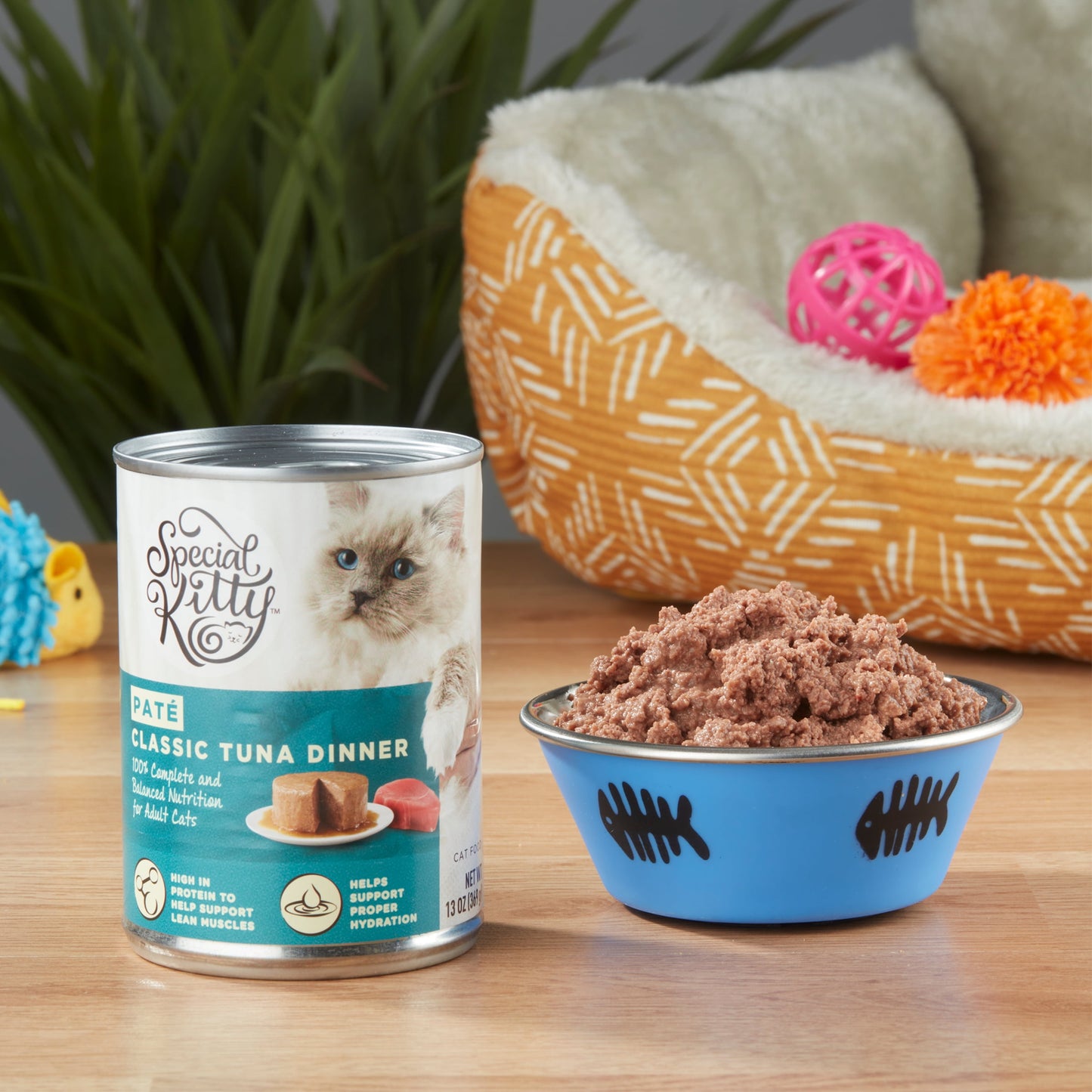 (12 pack) Special Kitty Classic Tuna Dinner Pate Wet Cat Food, 13 oz Can