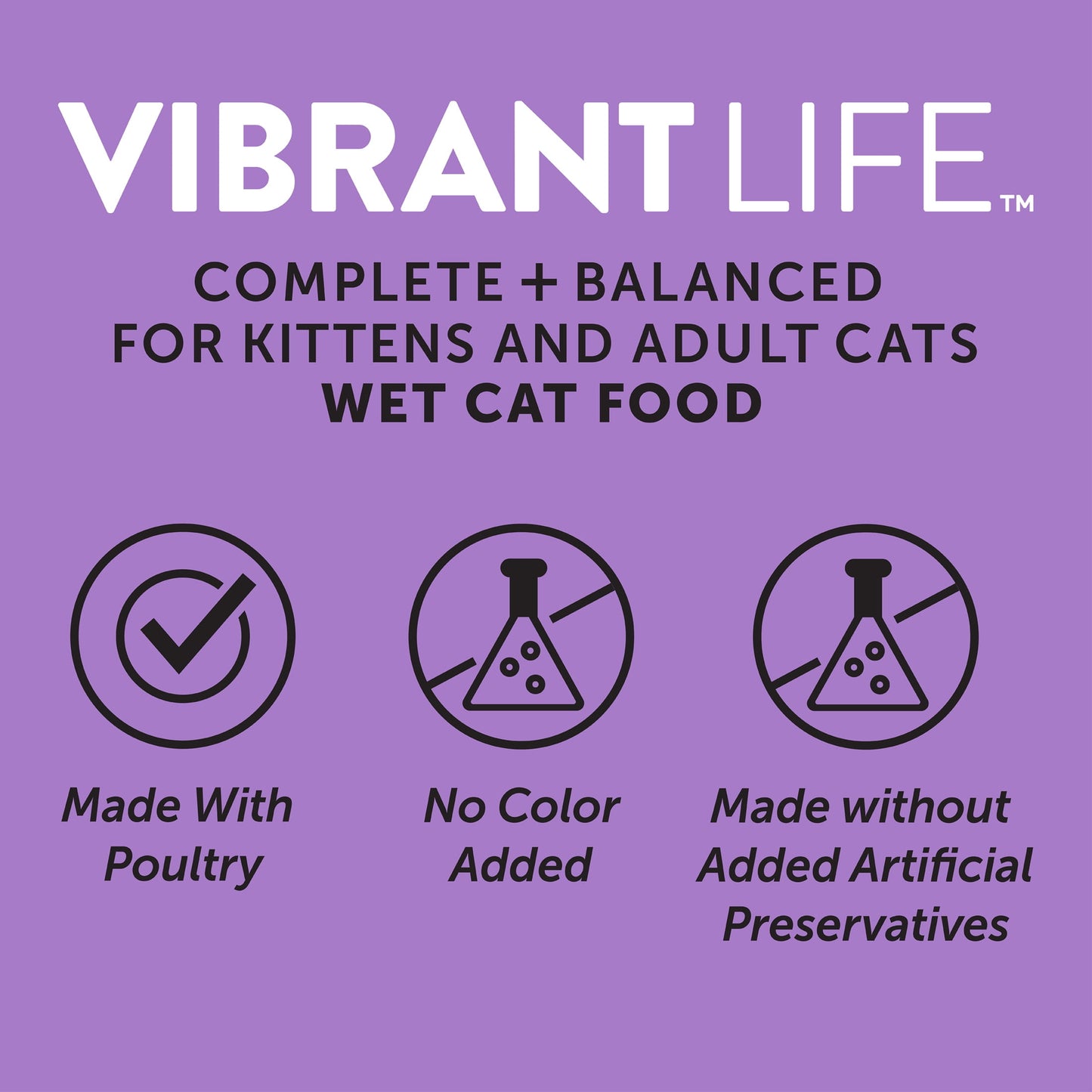 (8 pack) Vibrant Life Turkey Dinner Grilled Flavor Cuts in Gravy Wet Cat Food, 3 oz Can