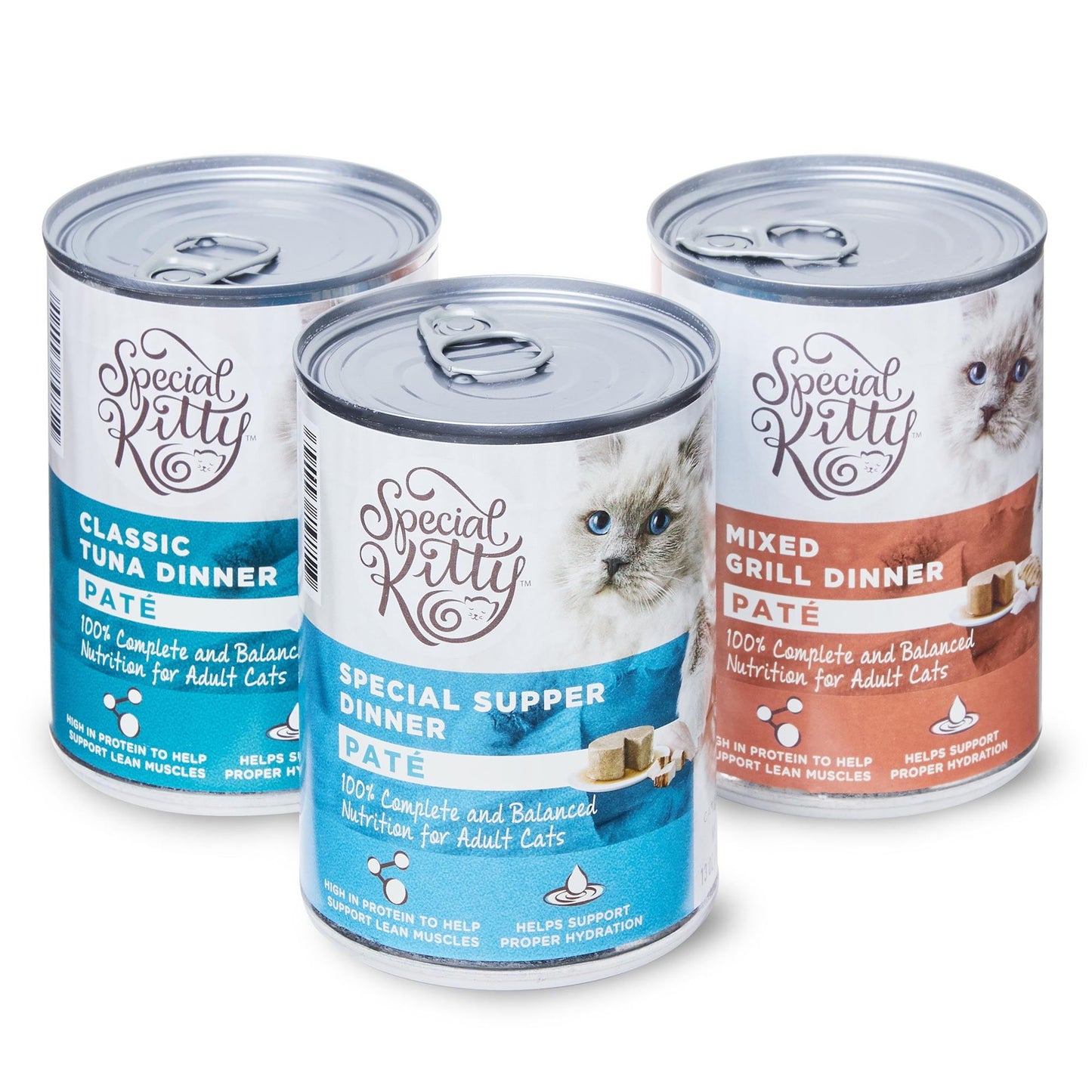 Special Kitty Classic Variety Pack Pate Cat Food, 13 oz Cans (12 Pack)