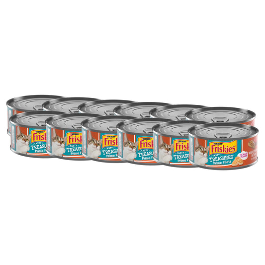 (12 pack) Purina Friskies Chicken and Tuna, Wet Cat Food, 5.5 oz Can