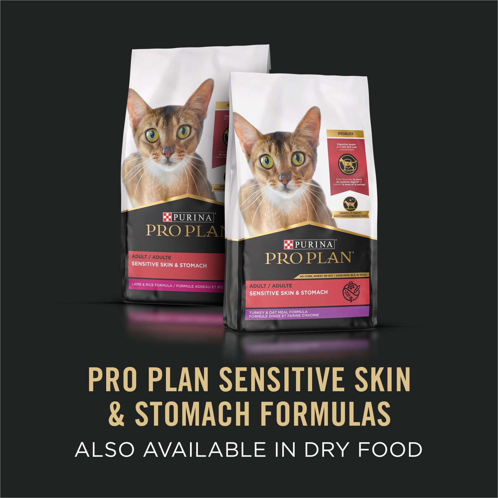Purina Pro Plan Sensitive Skin and Stomach, Variety Pack, Wet Cat Food, 3 oz Cans, 24 Pack