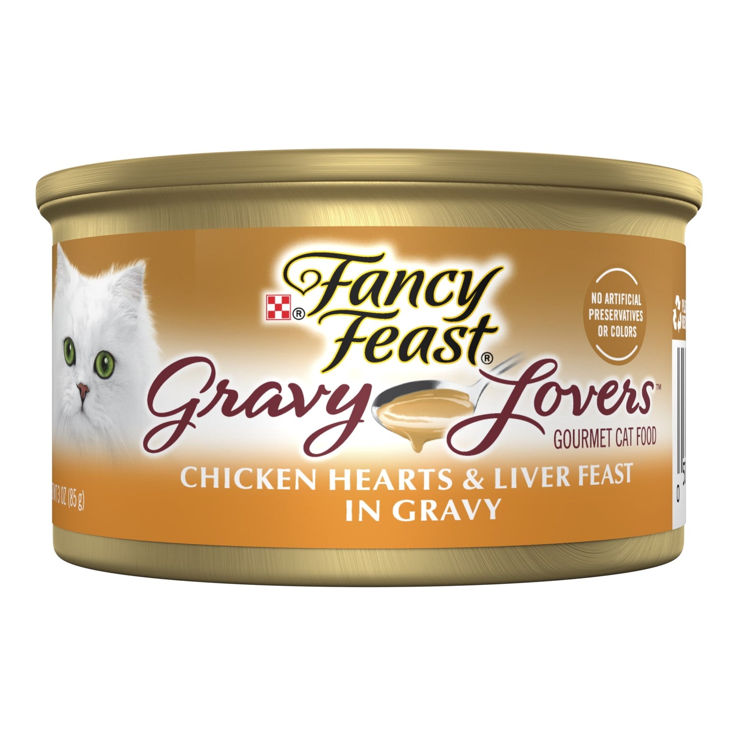 (24 pack) Purina Fancy Feast Gravy Lovers Wet Cat Food, Chicken Heart & Liver in Gravy, 3 oz Can