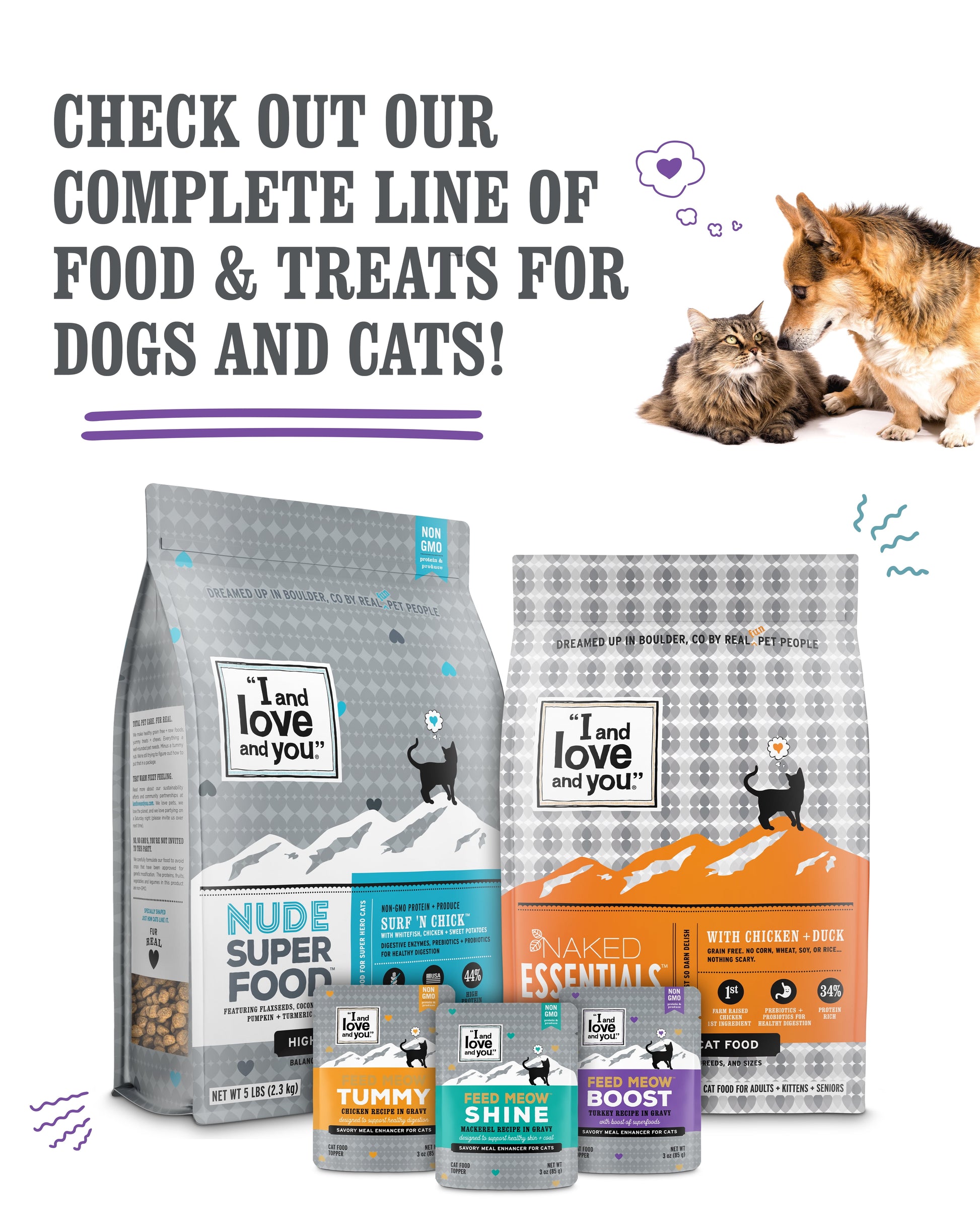 "I and love and you" Wet Cat Food Variety Pack; Chicky-Da-Lish, Salmon Chanted Evening, Tuna Fintastic