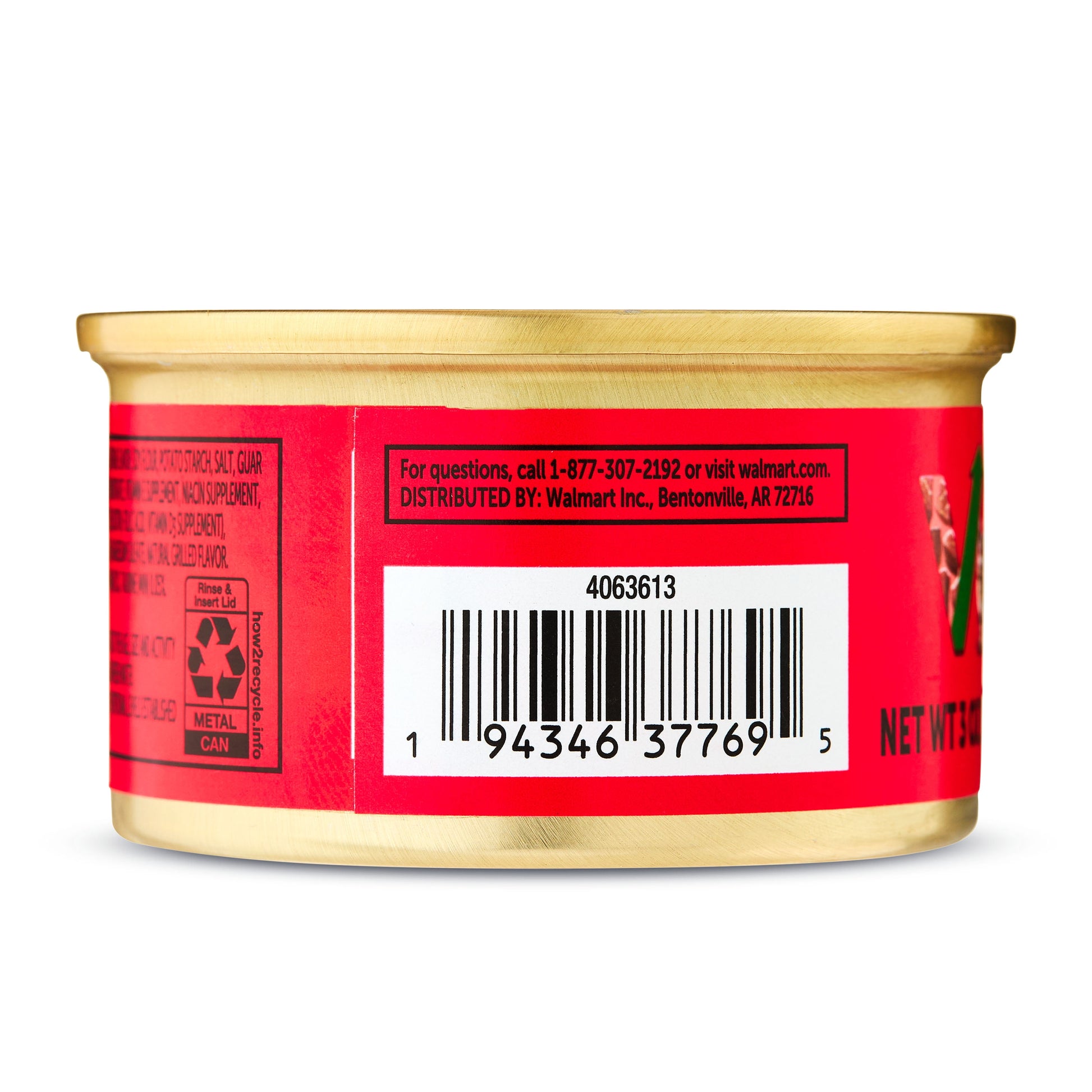 (8 pack) Vibrant Life Beef Dinner Roasted Flavor in Gravy Wet Cat Food, 3 oz Can