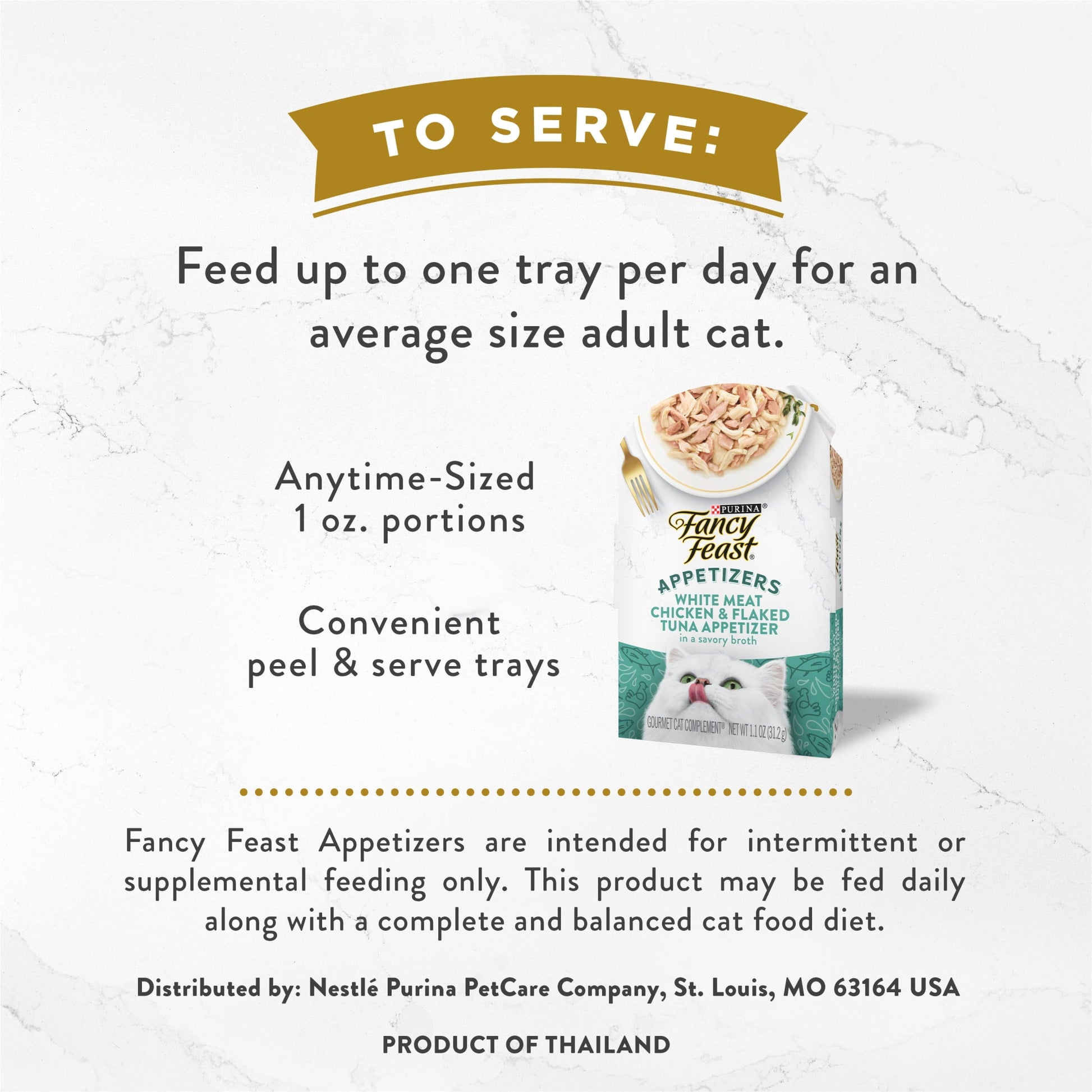 Purina Fancy Feast Appetizers Kitten Food, Wet Cat Food, Chicken & Tuna, 1.1 oz Trays (10 Pack)