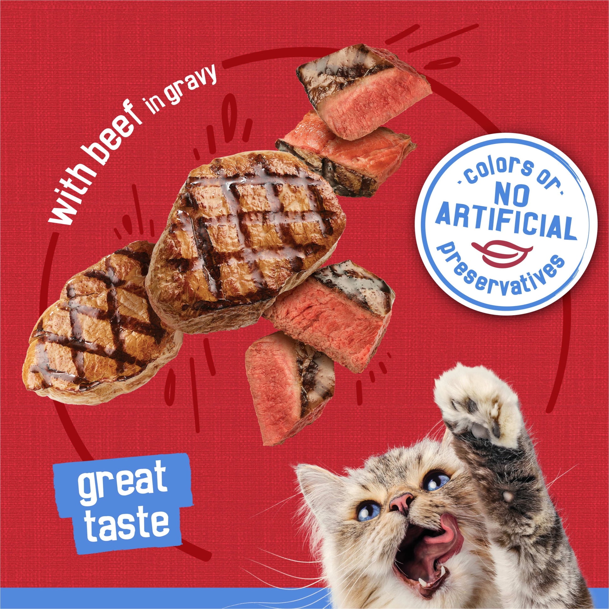 Purina Friskies Shreds With Beef in Gravy, Wet Cat Food, 5.5 oz Can