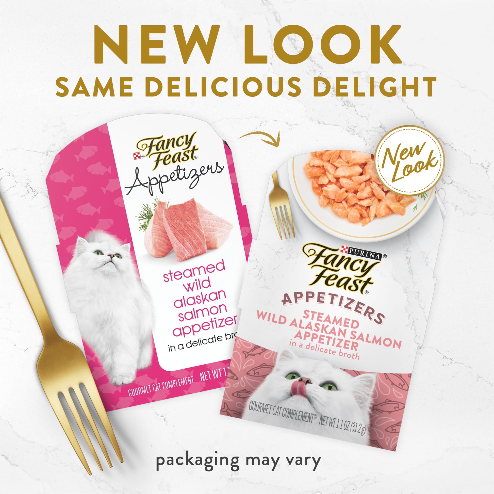 Purina Fancy Feast Appetizers Wet Cat Food, Steamed Alaskan Salmon, 1.1 oz Trays (10 Pack)