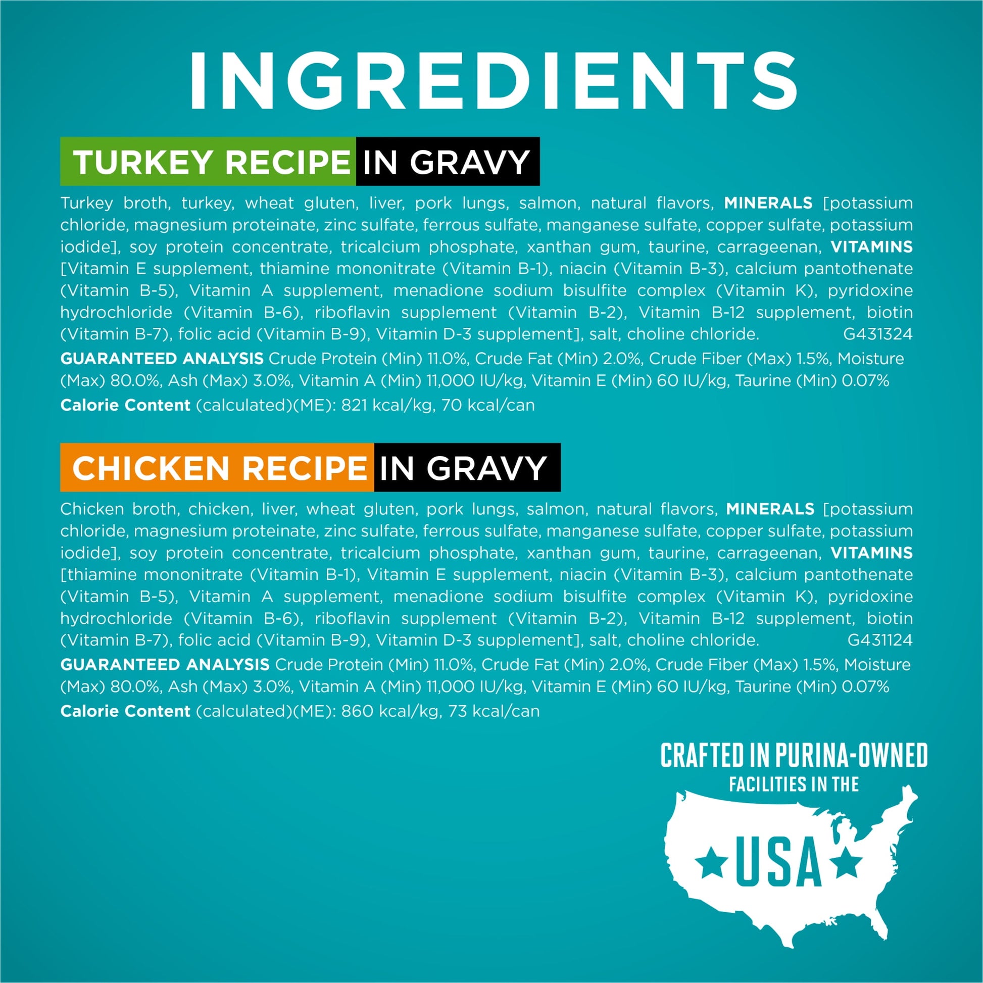 Purina ONE Natural, High Protein Wet Cat Food Variety Pack, Turkey, Chicken and Tuna, 12 Pack, 3 oz Cans