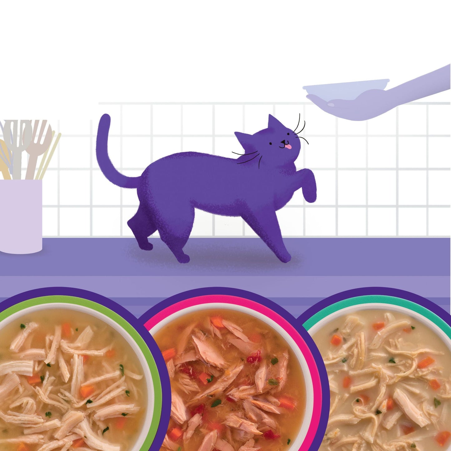 Rachael Ray Nutrish Purrfect Broths Variety Pack, Lickable Cat Treats, Box of 12-1.4 Ounce Pouches