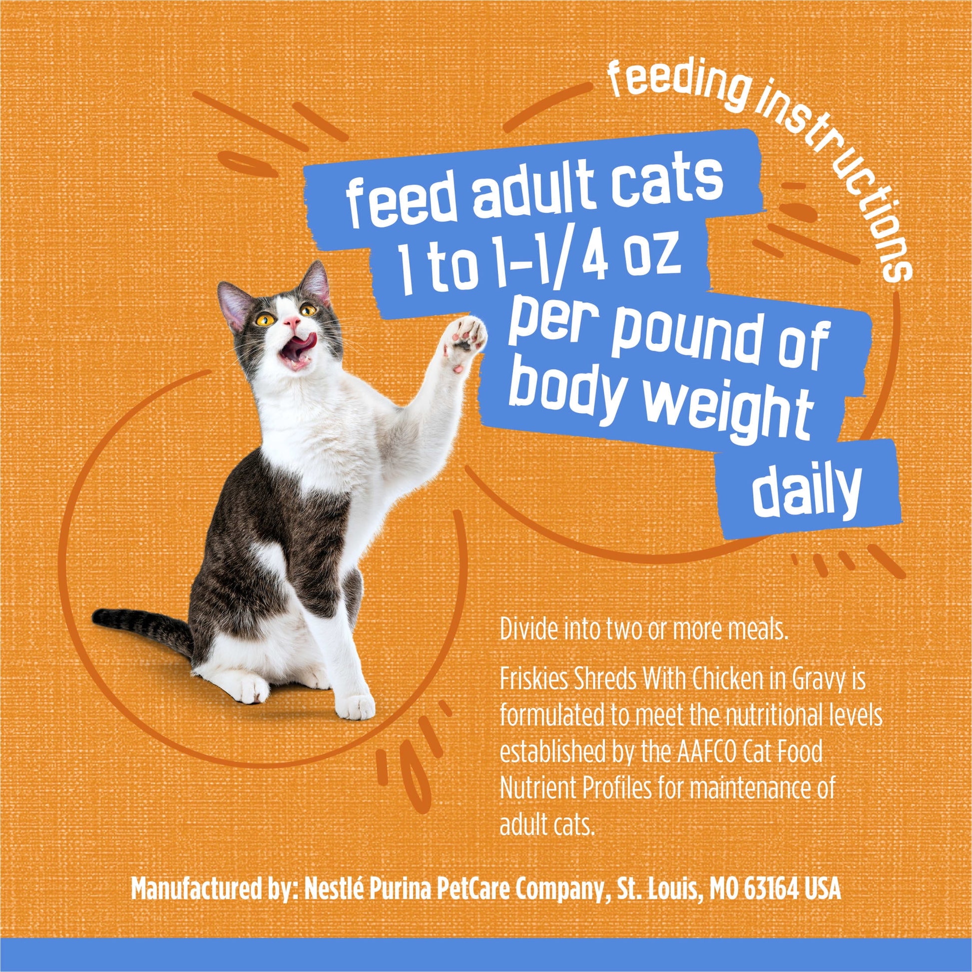 Purina Friskies Shreds With Chicken in Gravy, Wet Cat Food, 5.5 oz Can
