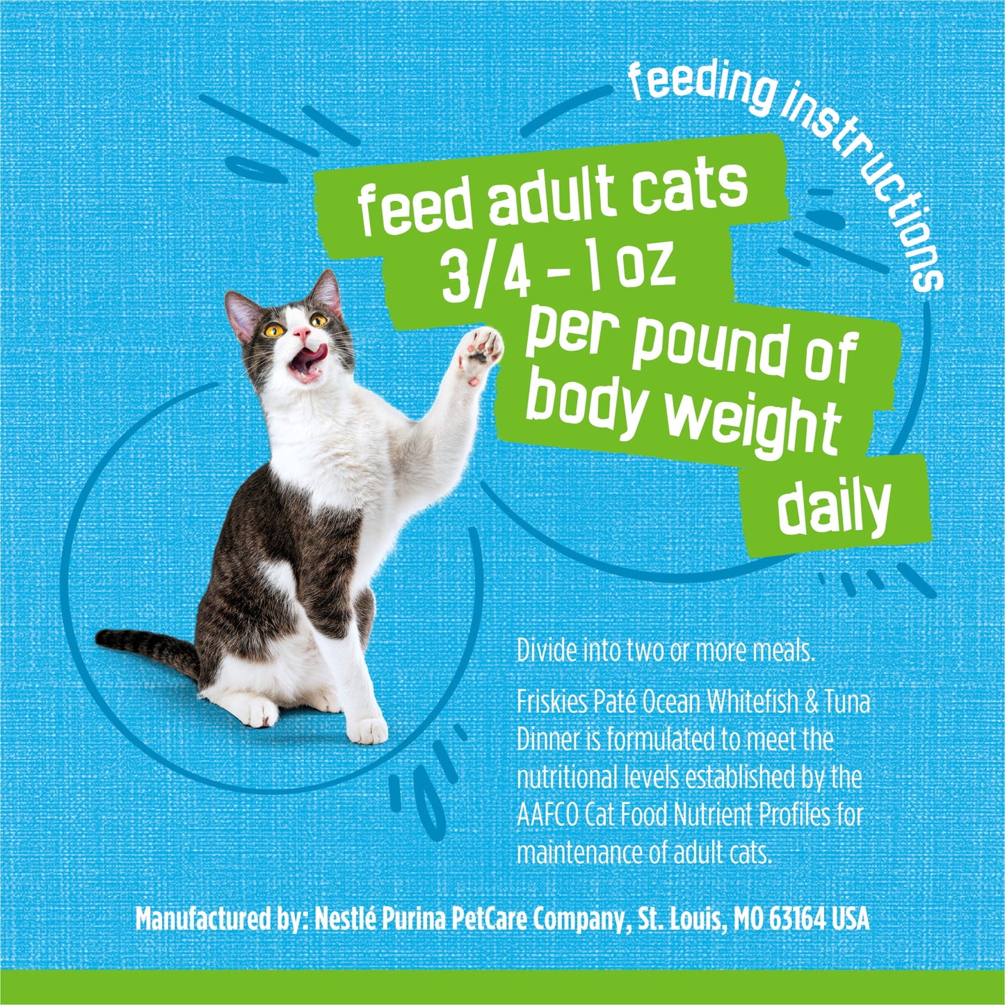 Friskies Pate, Ocean Whitefish & Tuna Dinner, Wet Cat Food, 5.5 oz. Can