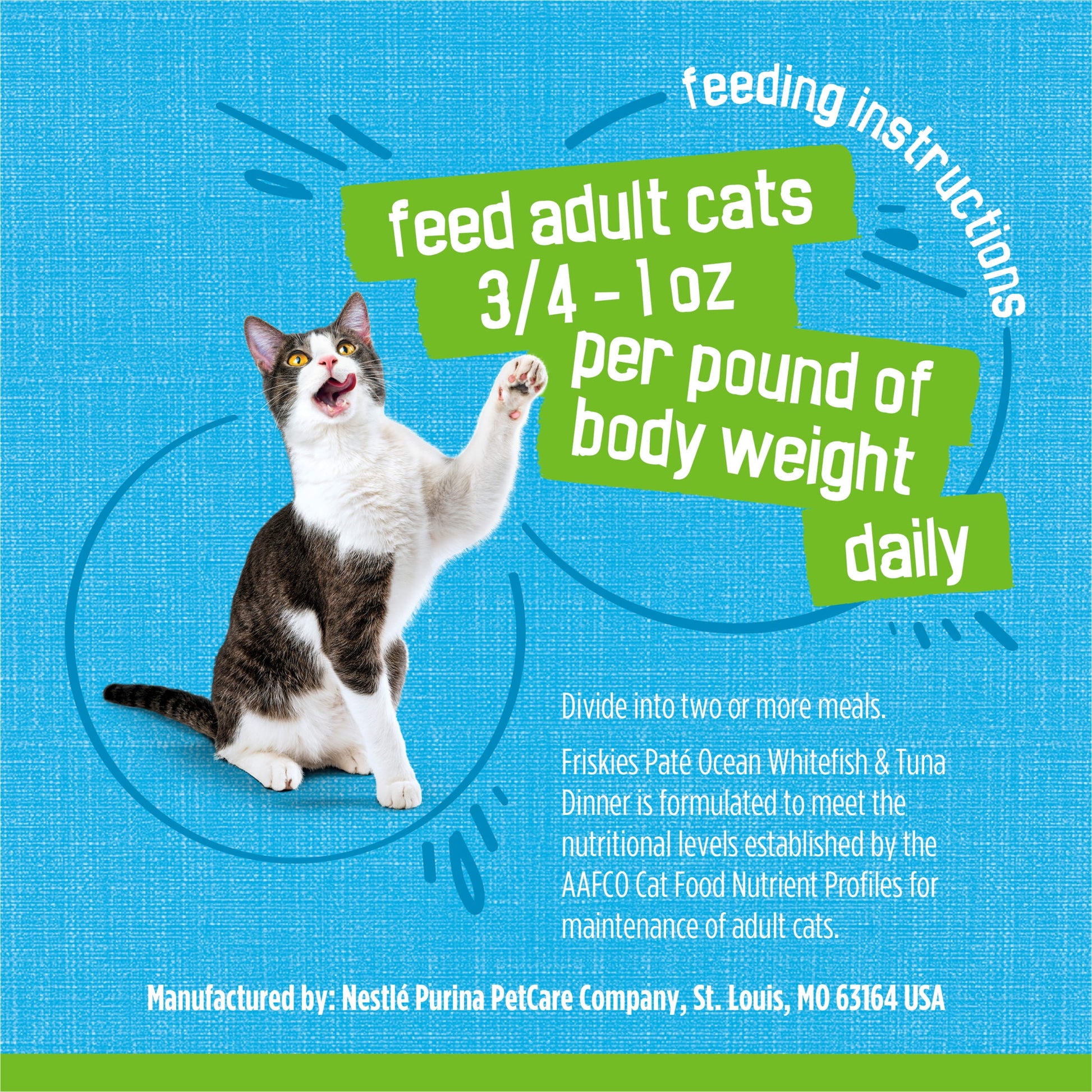 Friskies Pate, Ocean Whitefish & Tuna Dinner, Wet Cat Food, 5.5 oz. Can