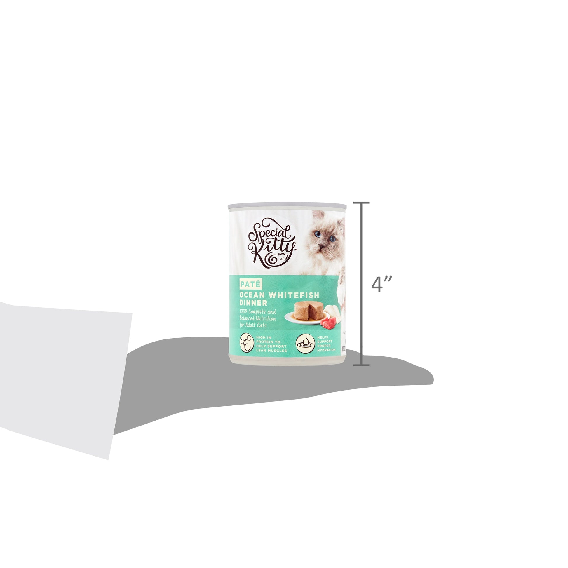 (6 pack) Special Kitty Ocean Whitefish Dinner Pate Wet Cat Food, 13 oz can