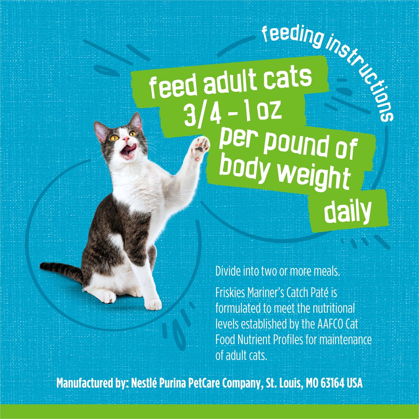 (12 pack) Friskies Pate, Mariner's Catch, Wet Cat Food, 5.5 oz. Can