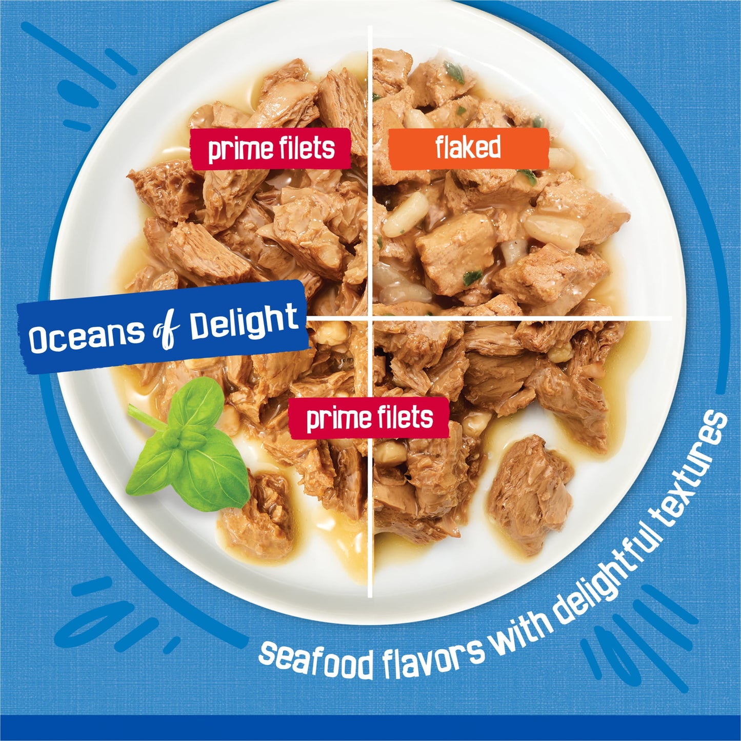 Purina Friskies Ocean of Delight Gravy Variety Pack, Wet Cat Food, 5.5 oz Cans, 48 Count