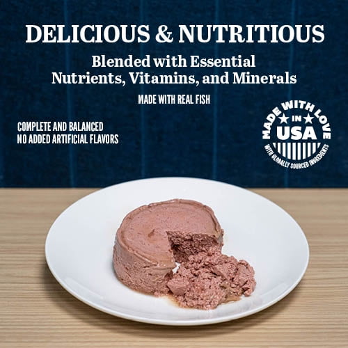 A Strong Heart Canned Wet Cat Food, Whitefish & Tuna Dinner Paté - 5.5 oz Cans (Pack of 24), Made in The USA with Real Ocean Whitefish & Tuna