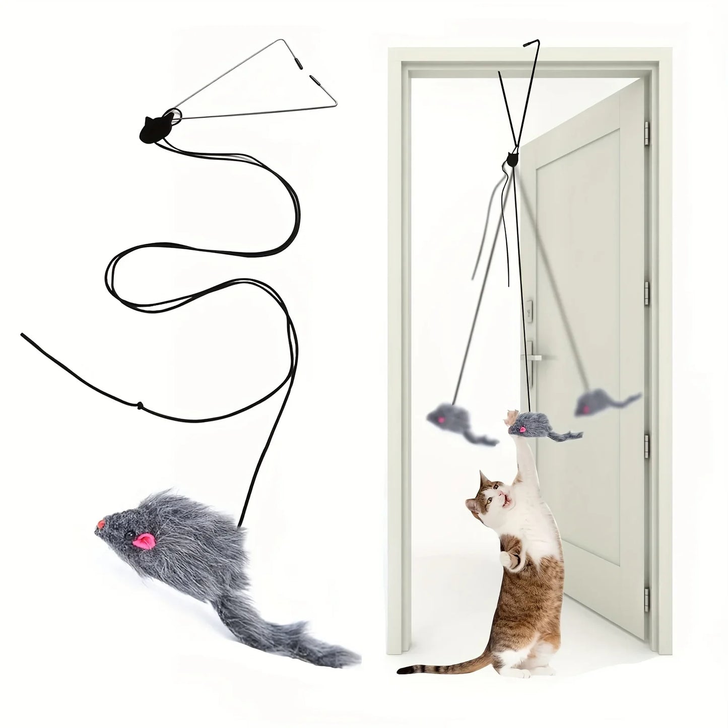 Door Hanging Cat Toy Stress Relieve Living OmDoor Hanging Toy for