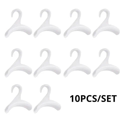 10pcs Widen Plastics Hanger Connection Hook Stackable Space Saving