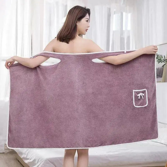 Womens Bath Towels Girls Wearable 140*85Cm Fast Drying Bathing Beach