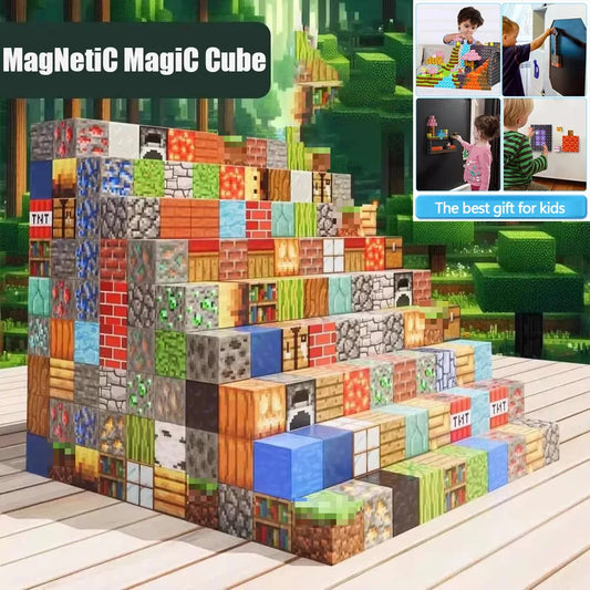 Upgrades Magnetic Building Blocks Toy Build Mine Magnet World Set for