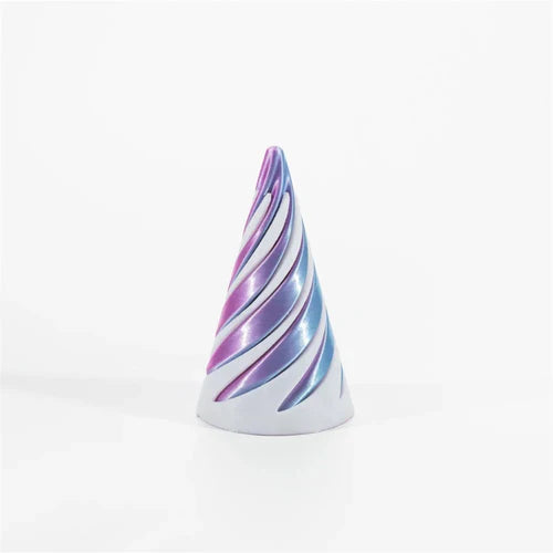 3D Printed Spiral Cone Toy Impossible Pyramid Passthrough Sculpture