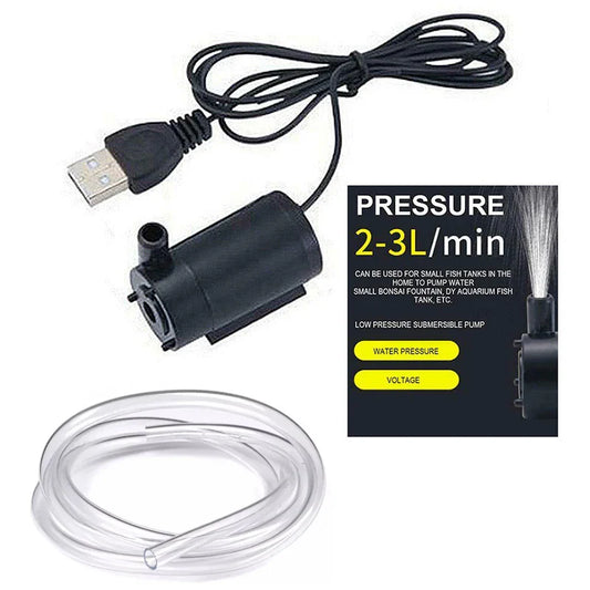 AISITIN USB Submersible Pump 1m Line DC Low Voltage Ultra-quiet Micro