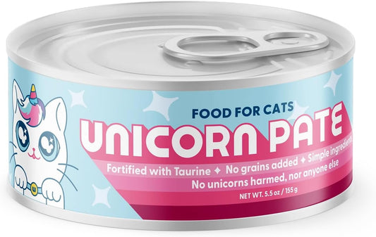 Wild Earth Vegan Wet Cat Food | Grain Free Taurine Fortified | Digestive Support, Allergen-Free, Veterinarian-Developed | Plant-Based High-Protein Formula, 12 Cans of Unicorn Pate 5.5 oz