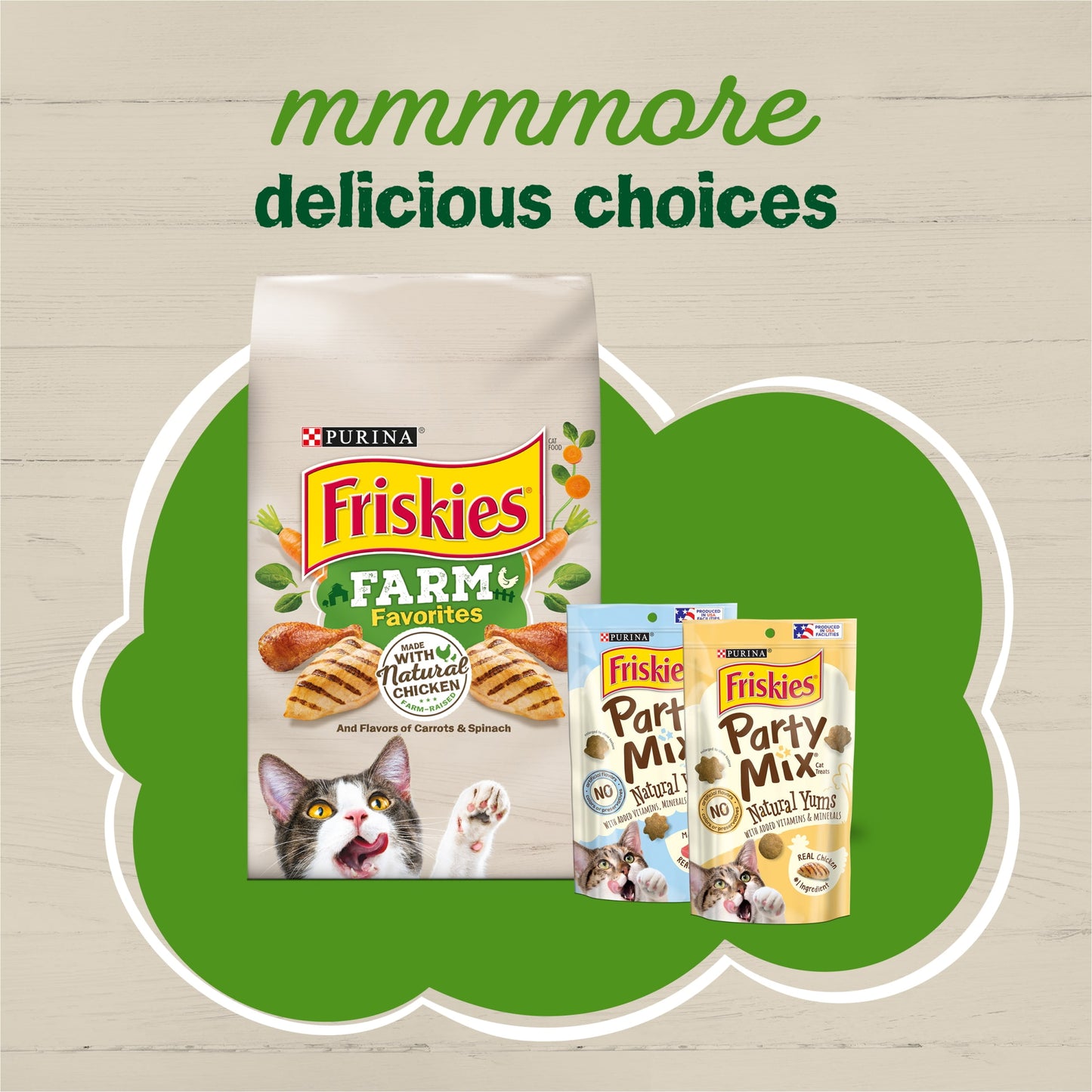 (24 pack) Purina Friskies Farm Favorites Pate, Chicken Salmon, Wet Cat Food, 5.5 oz Can