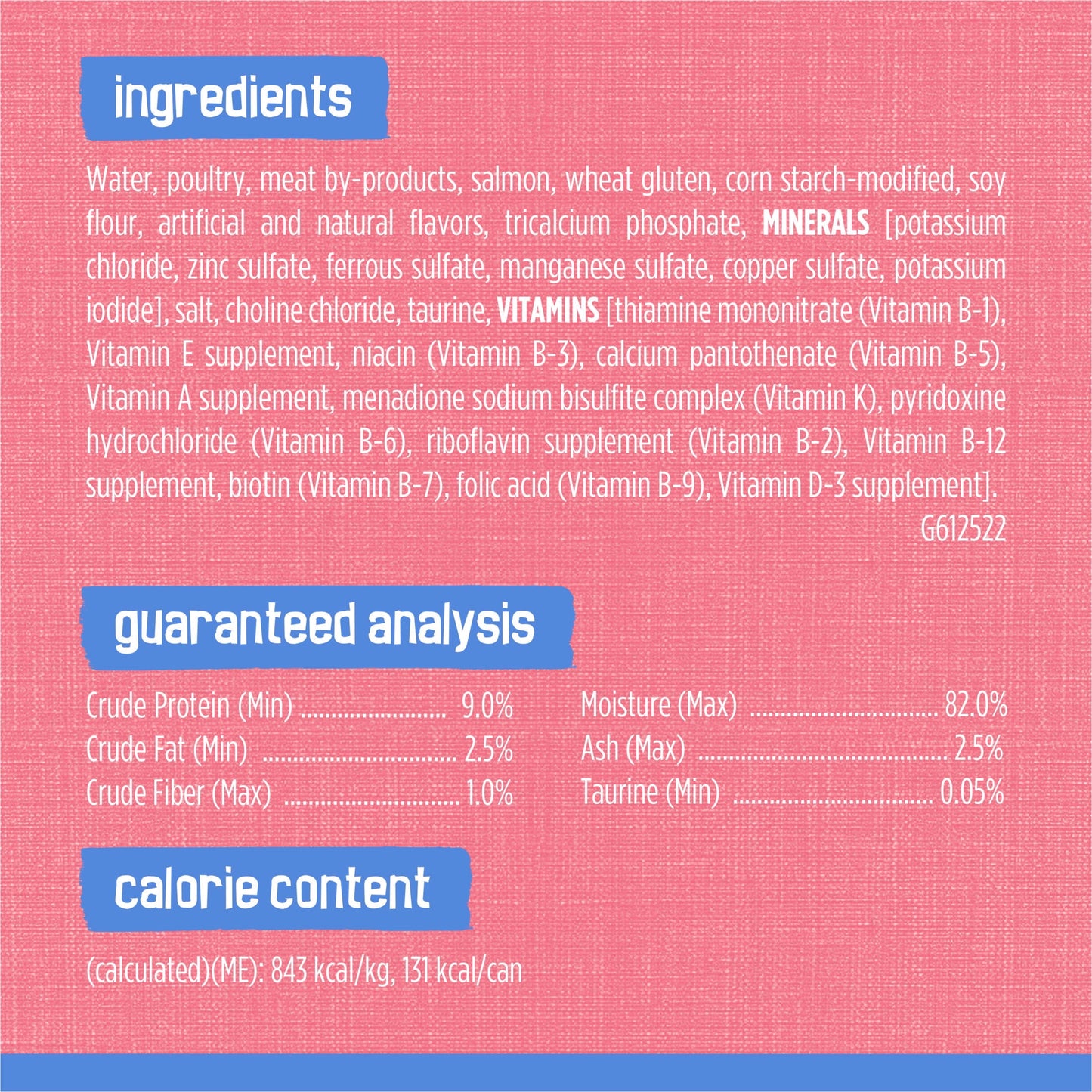 Purina Friskies Shreds With Salmon in Sauce, Wet Cat Food, 5.5 oz Can, 24 Pack