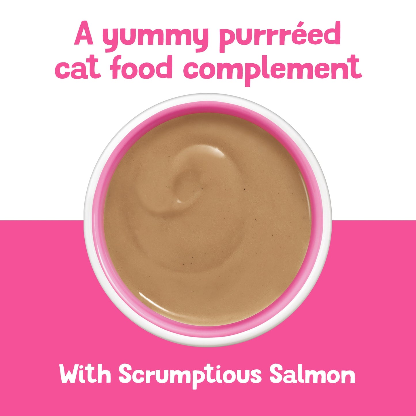 (6 pack) Friskies Lil’ Shakes Salmon Puree, Wet Cat Food Topper, 1.55 oz Pouch