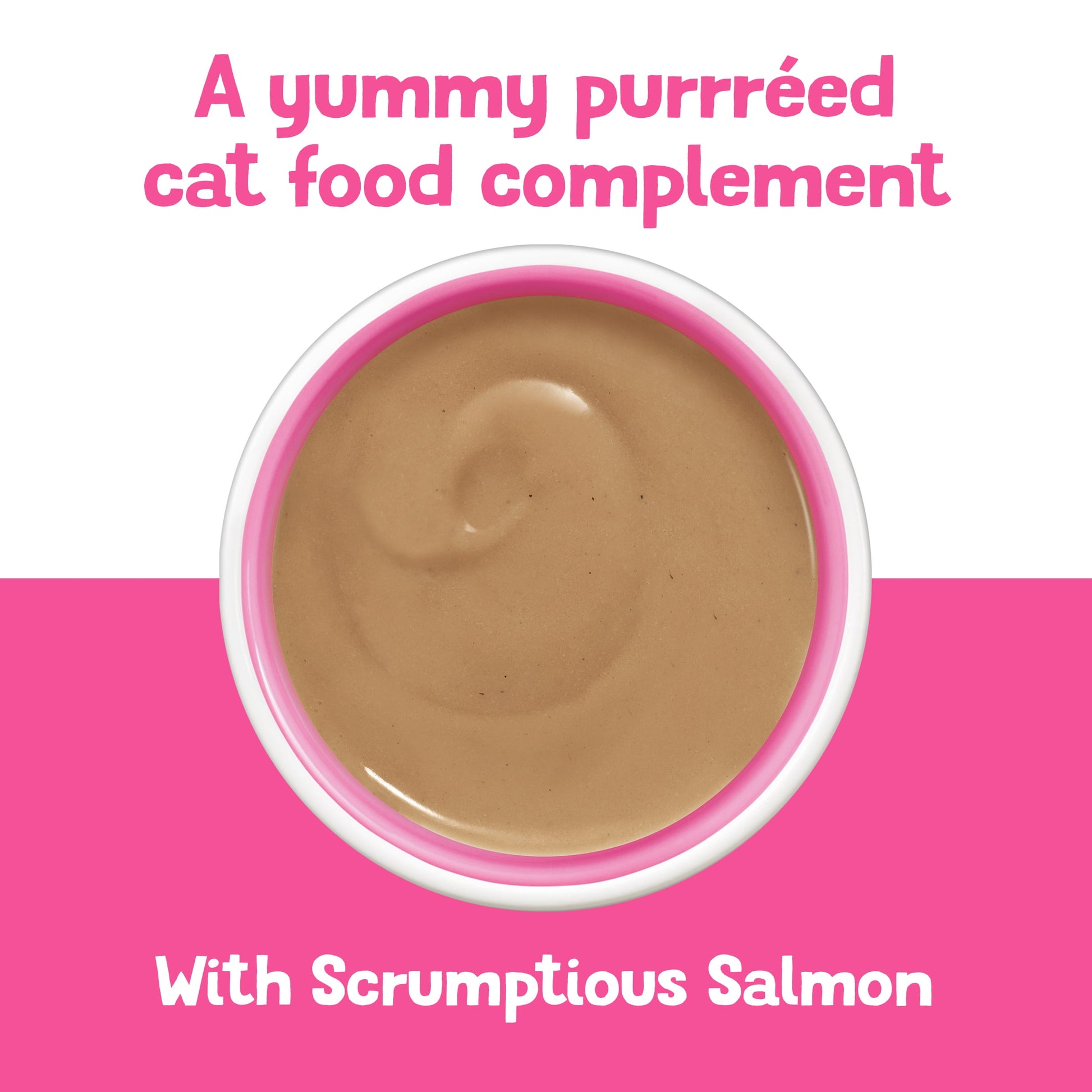 (6 pack) Friskies Lil’ Shakes Salmon Puree, Wet Cat Food Topper, 1.55 oz Pouch