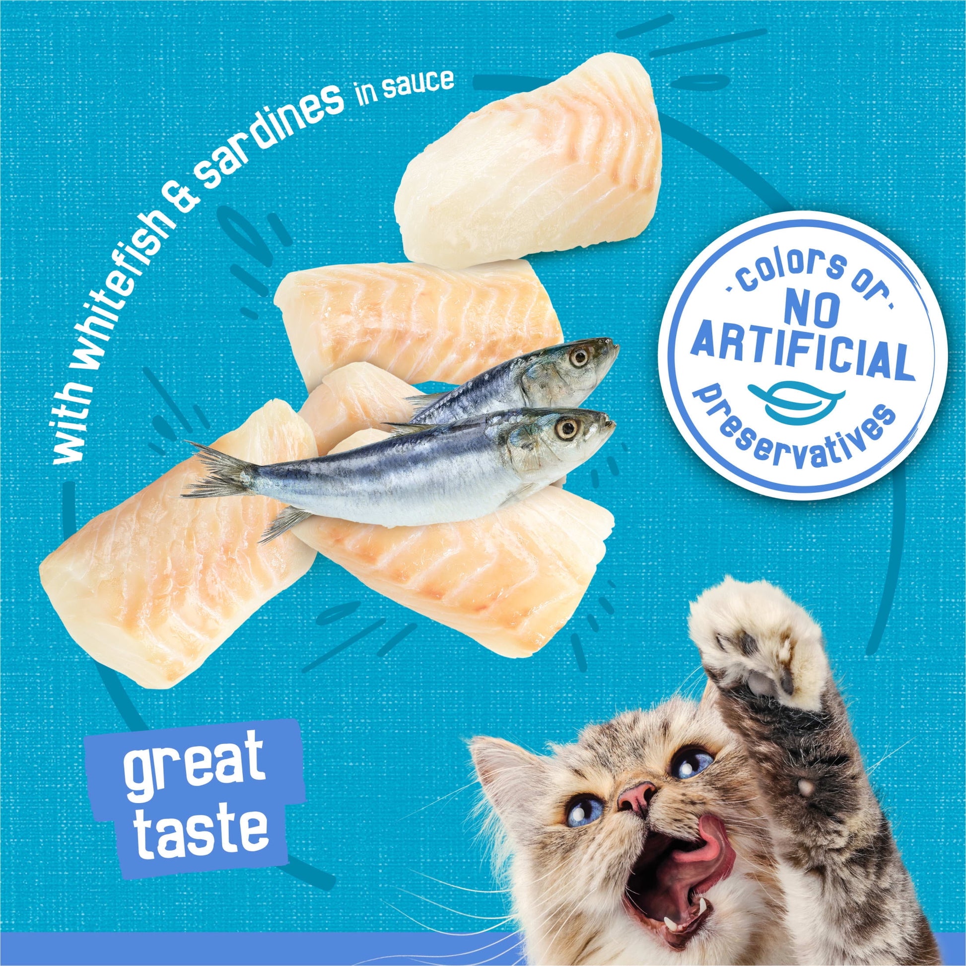 Purina Friskies Shreds With Whitefish and Sardines in Sauce, Wet Cat Food, 5.5 oz Can