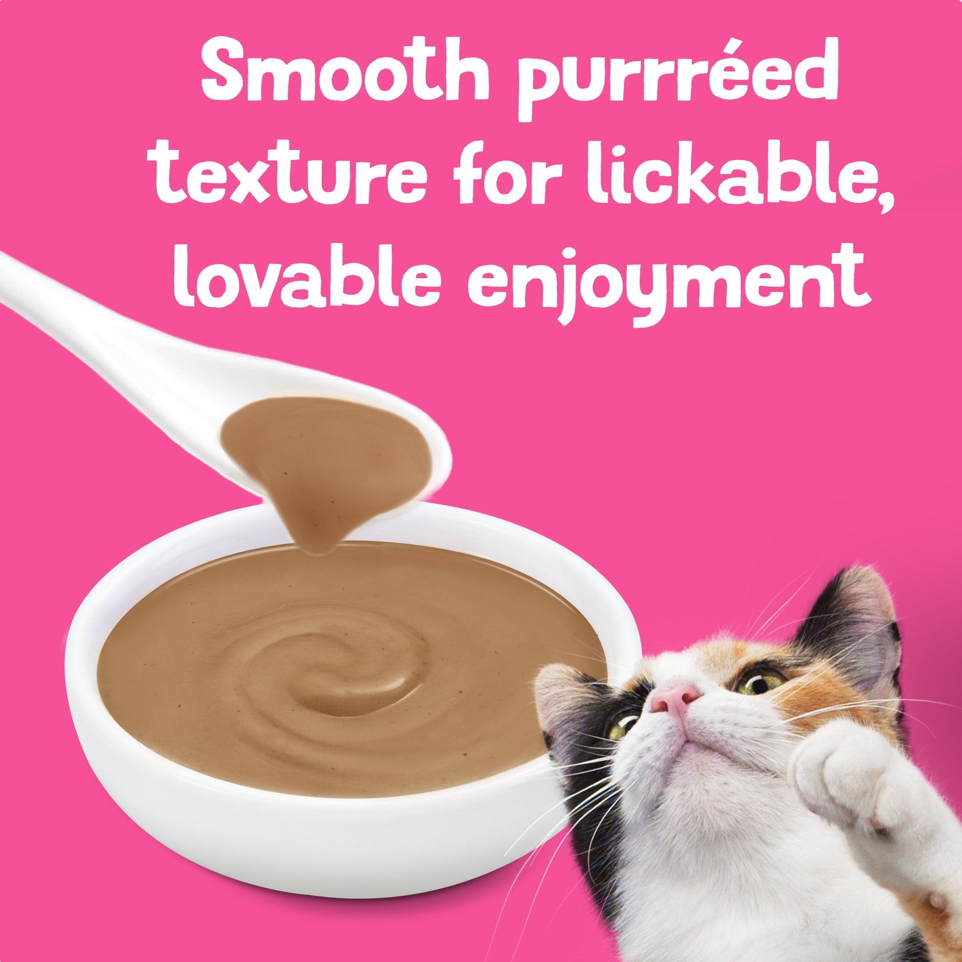(6 pack) Friskies Lil’ Shakes Salmon Puree, Wet Cat Food Topper, 1.55 oz Pouch
