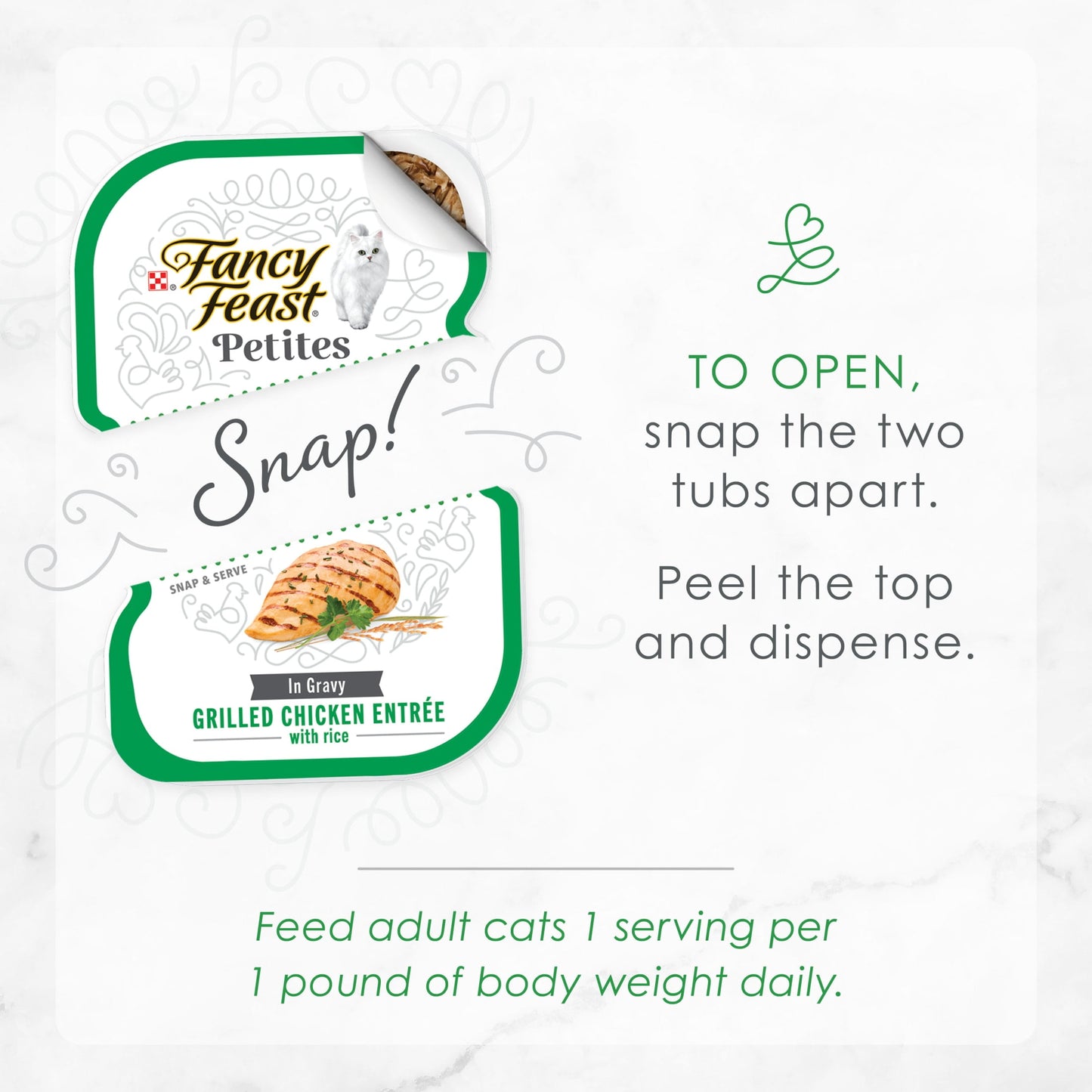 (2 pack) Purina Fancy Feast Petites Grilled Chicken Entrée With Rice In Gravy Gourmet Wet Cat Food Pate