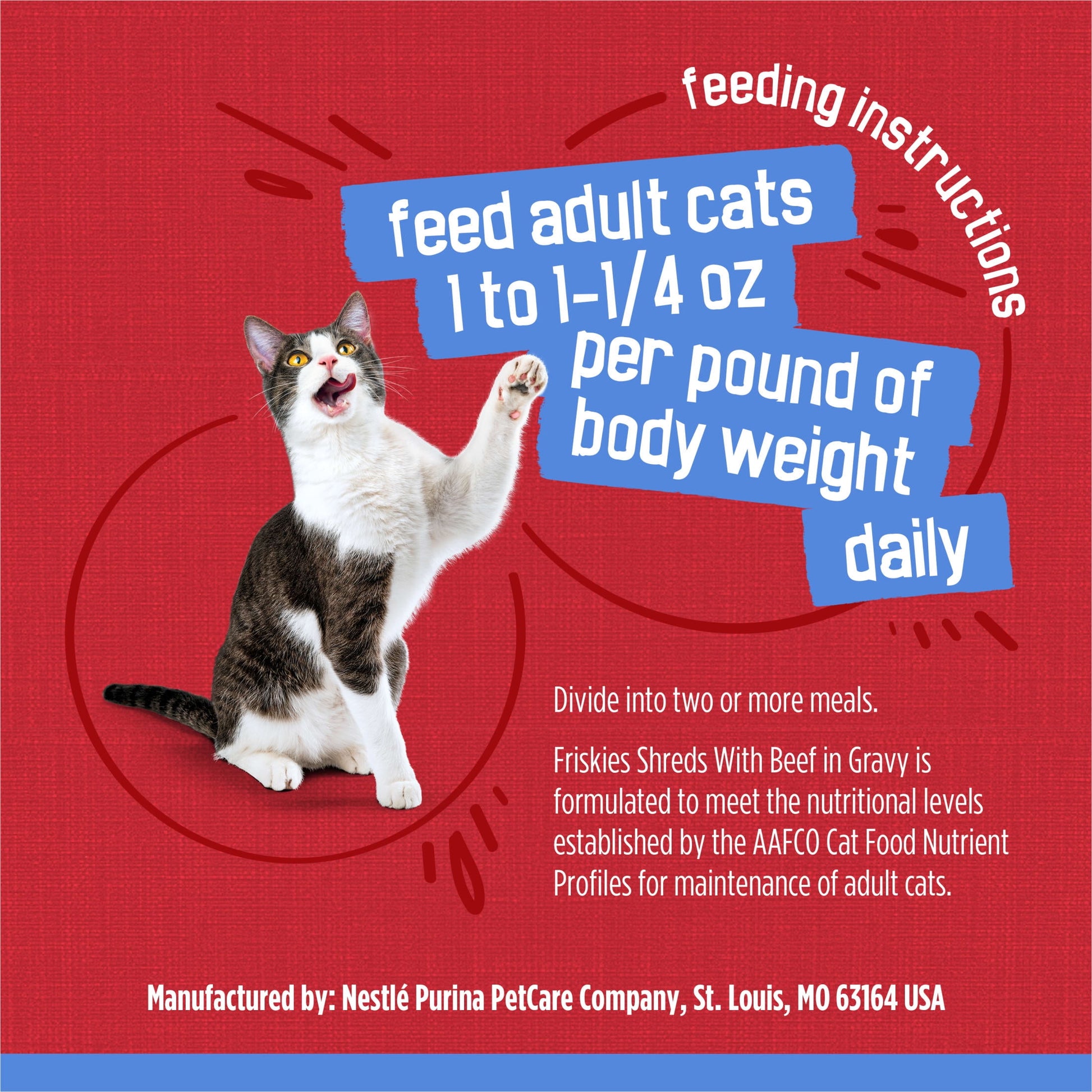 Purina Friskies Shreds With Beef in Gravy, Wet Cat Food, 5.5 oz Can