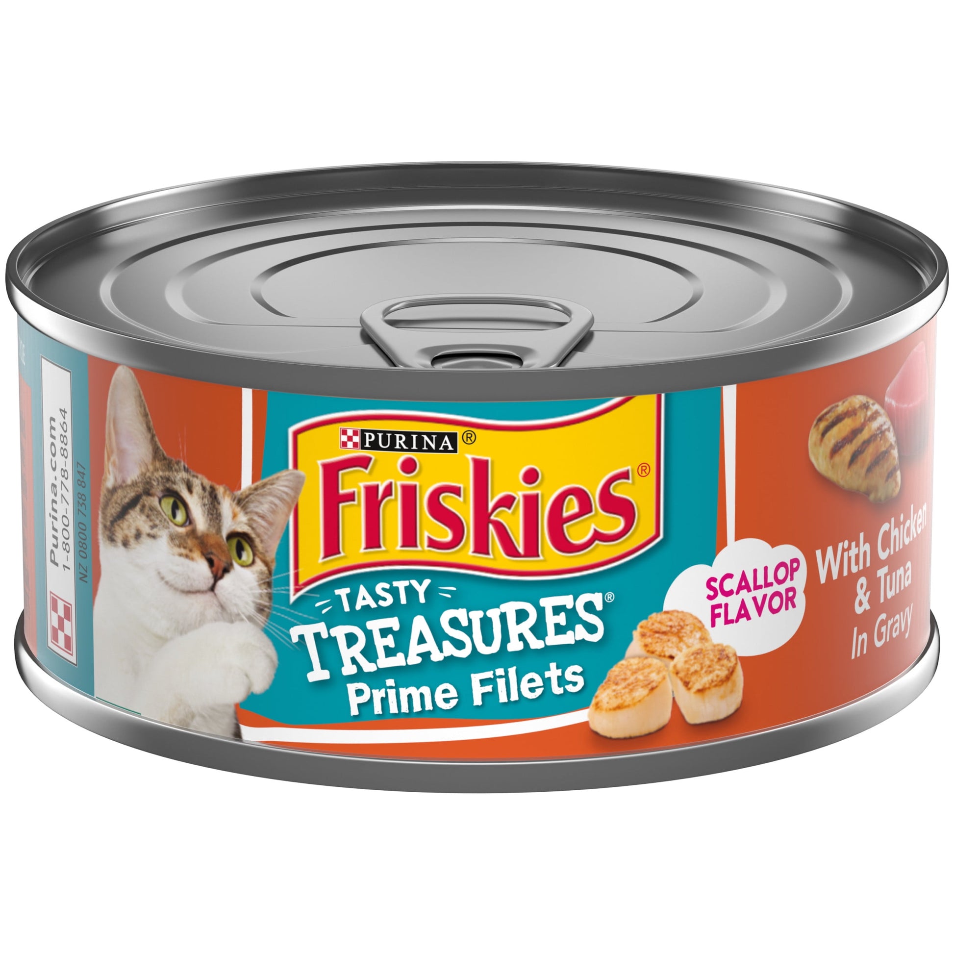 (12 pack) Purina Friskies Chicken and Tuna, Wet Cat Food, 5.5 oz Can