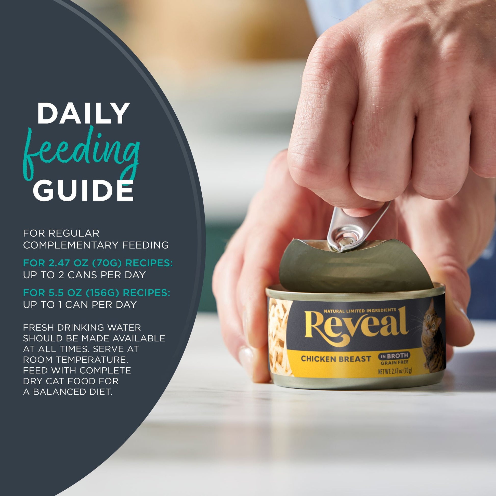 Reveal Natural Wet Cat Food, Fish in Broth Variety Pack, 2.47oz 8 Cans