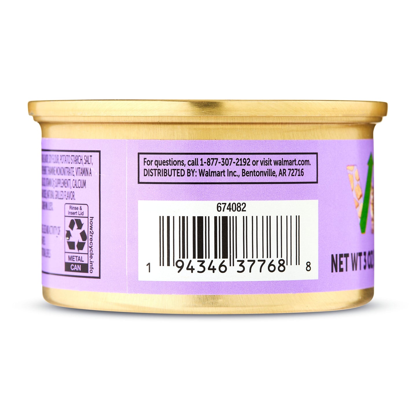 (8 pack) Vibrant Life Turkey Dinner Grilled Flavor Cuts in Gravy Wet Cat Food, 3 oz Can