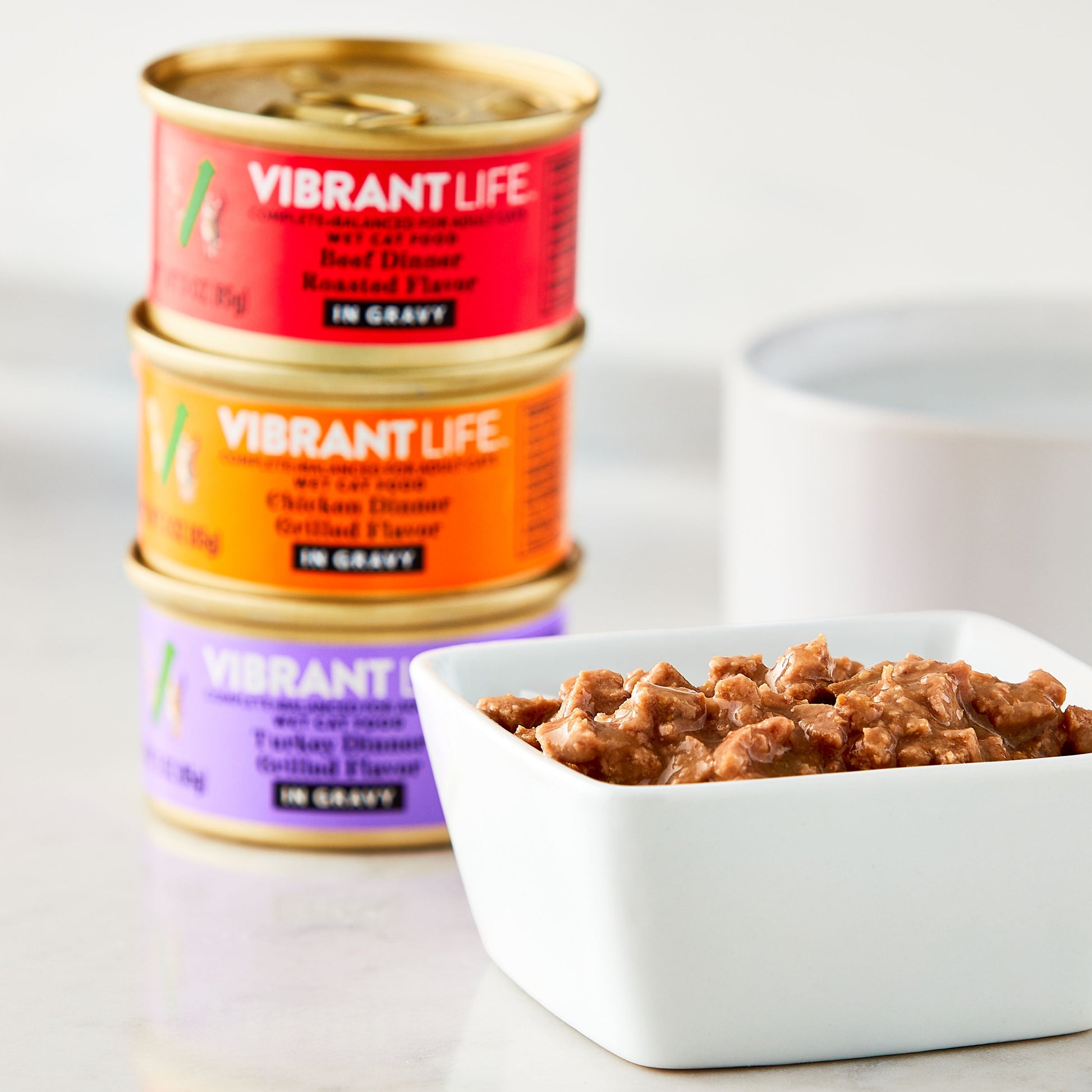 Vibrant Life Variety Pack Grilled & Roasted Flavor in Gravy Wet Cat Food, 3 oz Cans, 30 Count