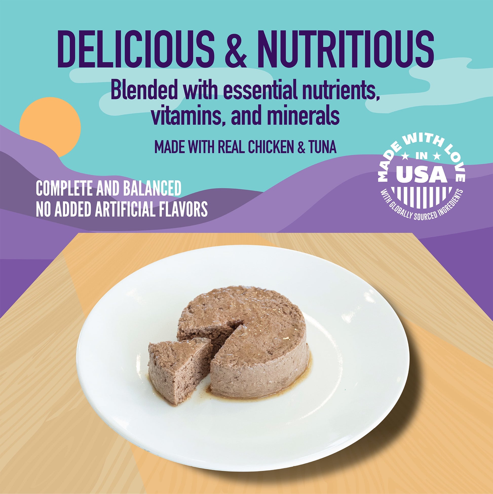 A Strong Heart Canned Wet Cat Food, Chicken & Tuna Dinner Paté - 5.5 oz Cans (Pack of 24), Made in The USA with Real Chicken & Tuna