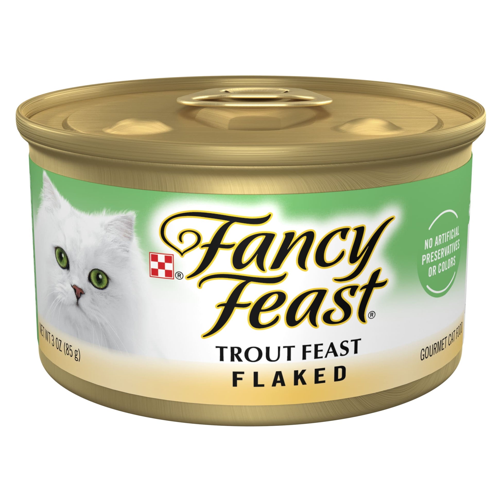 (12 pack) Purina Fancy Feast FlakedKitten Food, Wet Cat Food, Trout Feast, 3 oz Can