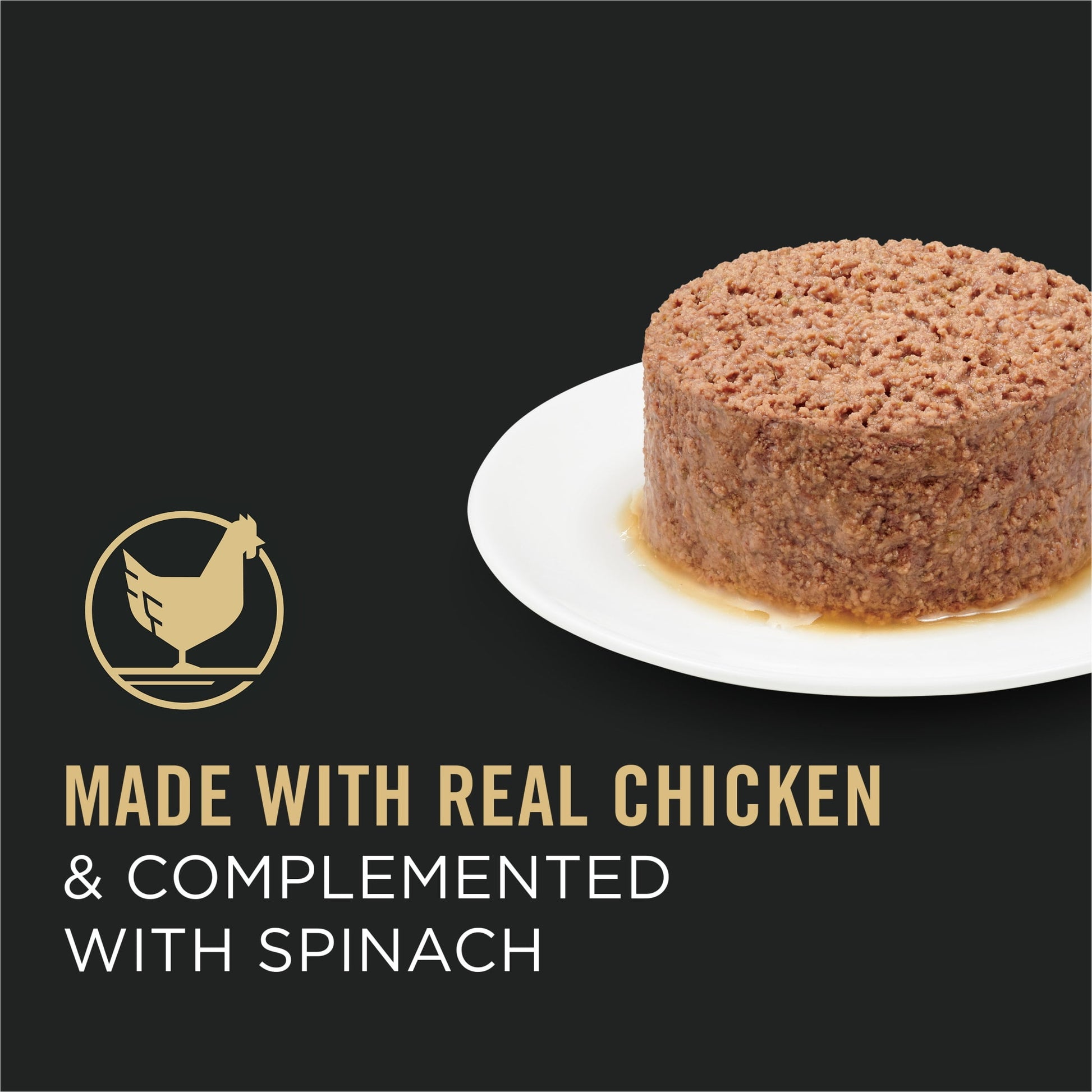 Purina Pro Plan, Grain-Free Chicken & Spinach Entree, Wet Cat Food, 12 Pack, 5.5 oz Cans