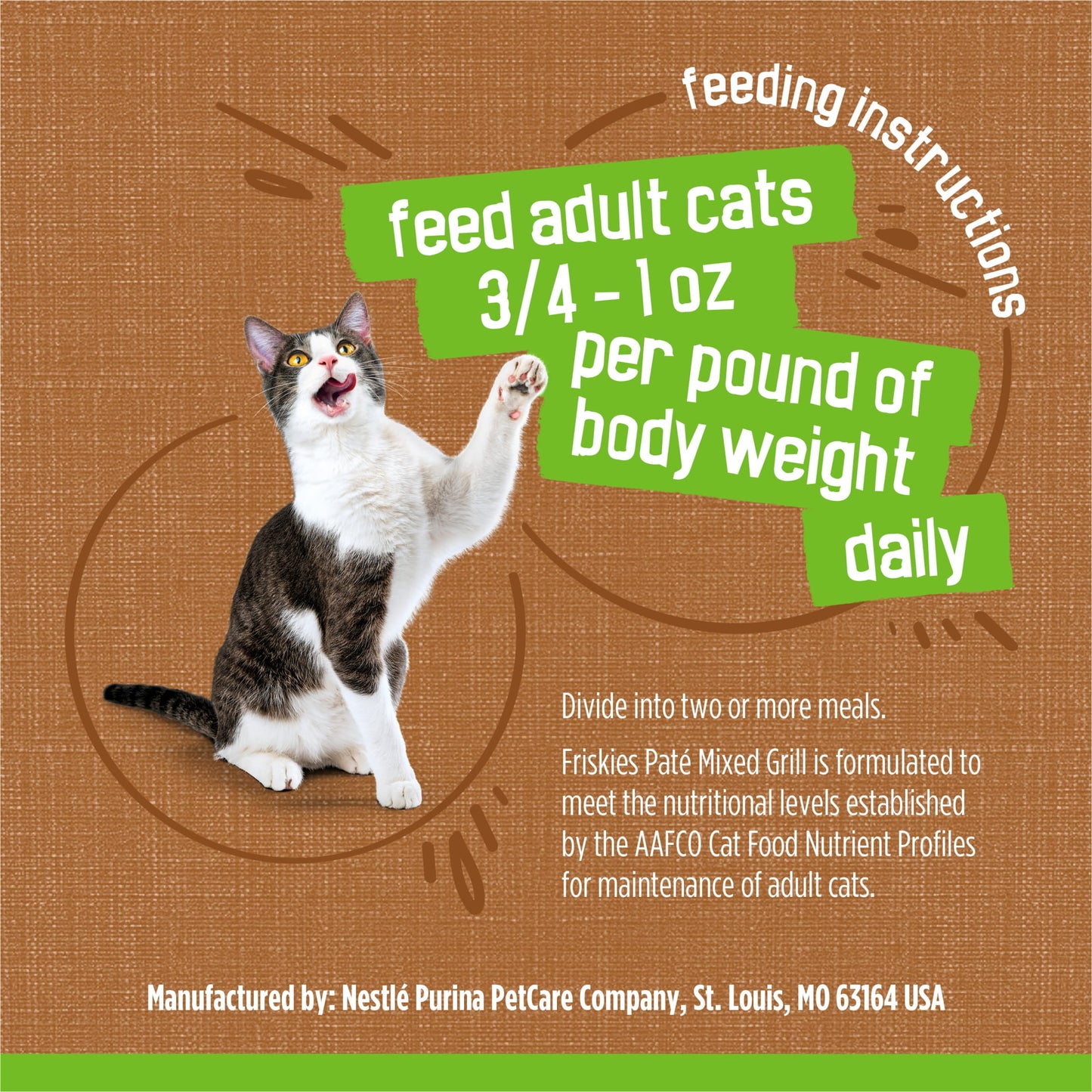 (24 pack) Purina Friskies Pate, Mixed Grill, Wet Cat Food, 5.5 oz Can