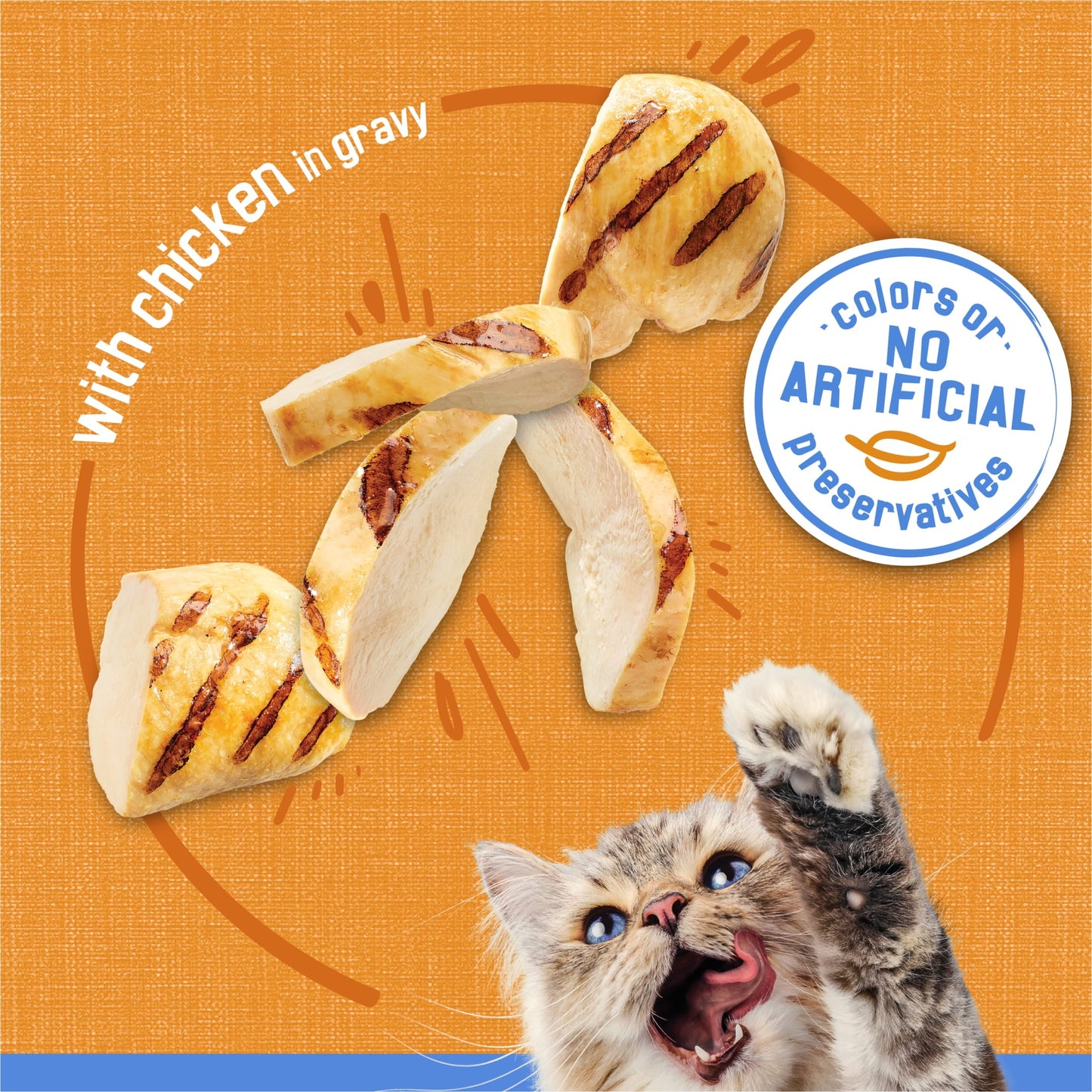 Purina Friskies Shreds With Chicken in Gravy, Wet Cat Food, 5.5 oz Can